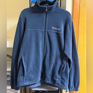 Columbia Blue Full-Zip Fleece Jacket
